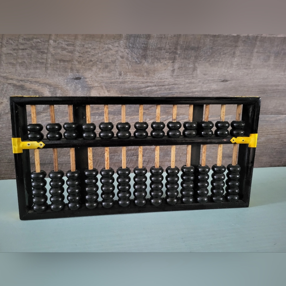 Vintage Lotus Flower Chineese Abacus